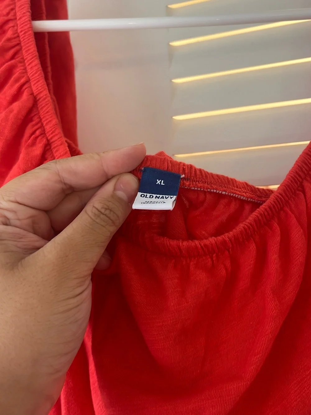 Old Navy Red Puff-Sleeve Blouse